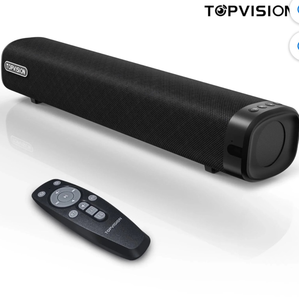 NIB Black Portable Speaker with Cylindrical Design